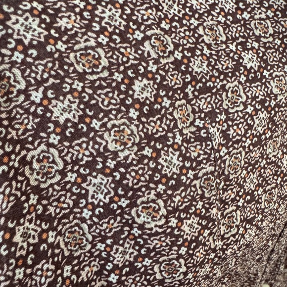 American Eagle Outfitters Purple Floral Button Down - Picture 3 of 6